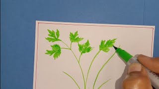 How to draw herbs / Easy drawing herbs / Herbs drawing idea