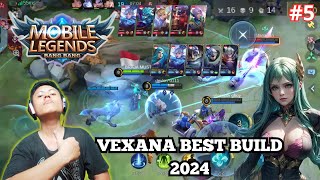 VEXANA BEST BUILD 2024 | PUSH RANK MLBB GM TO EPIC GASS POOLLL