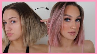 SEMI PERMANENT PINK HAIR  | DAY 10 UK LOCKDOWN