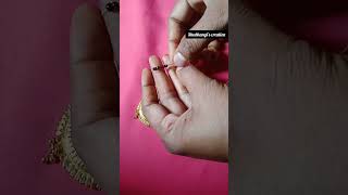 Full video mangalsutra design making at home #shorts