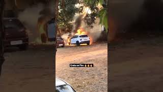 Creta Burns With Fire 🔥#shorts #Creta #Ertiga #Punch #Thar #Xl6 #Kia_Seltos #Scorpio #Truck #arun