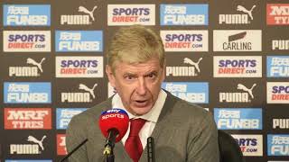 Arsene Wenger Postmatch Interview reaction - Newcastle (2) - (1) Arsenal 15/04/18