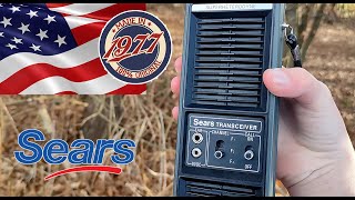 VINTAGE US AM CB WALKIES FROM 1977- SEARS BRAND - PART-2 -ARE THESE THE BEST LOW POWER VINTAGE SETS?