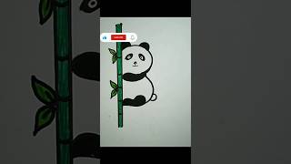 step by step panda drawing #art #drawing #artshorts