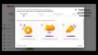 Cara Menghilangkan Copyright Claim pada Video chanel Youtube