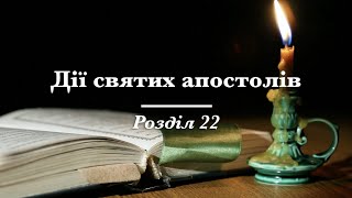 Дії святих апостолів, розділ 22