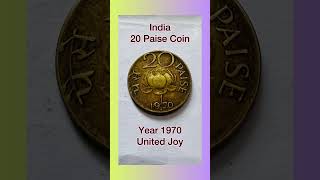 India 20 Paise Coin (1970) | Indian Currency || United Joy