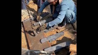 How Excavator Bucket Is Restored With Basic Resource & Tools #shorts