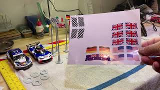 1/32 Slot Car Track Scenery: Track Flags