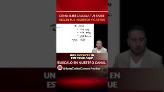 Cómo el IRS calcula tus taxes según tus ingresos y gastos.