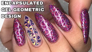 ✨ENCAPSULATED GEL NALS | GLITTER | STAMPING | ISABELMAYNAILS