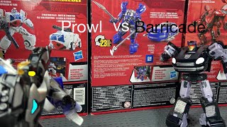 Prowl￼ vs barricade￼ Transformers (stop motion￼)