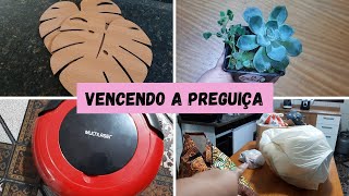 VLOG ORGANIZANDO A CASA | ASPIRADOR ROBÔ EM AÇÃO | COMPRINHA PARA CASA | GANHEI UMA SUCULENTA ♥️