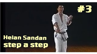 03  Heian Sandan karate-Do Shotokan step a step (aprender paso a paso)