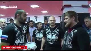 Рамзан Кадыров посетил тренировку участников «Akhmat» Fight Show