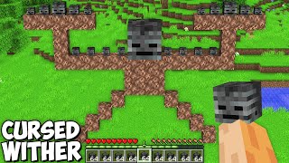 I SPAWN this CURSED Wither Boss Golem in My Minecraft World !!! New Secret Mutant Wither Build !!!