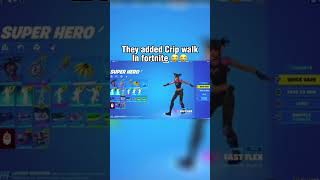 They added crip walk to Fortnite 😧 #fortnite