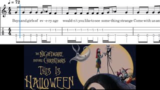 This Is Halloween | EASY Ukulele Tutorial | SHEET and TAB