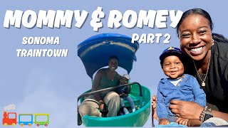 MOMMY AND SON TRAVELS| 15 MONTH OLD| SONOMA TRAINTOWN