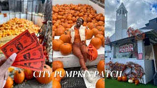 Fall Vlog | I WENT TO THE BIGGEST PUMPKIN PATCH IN NYC | CITYSIDE PUMPKIN PATCH 🎃