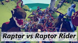 Raptors vs Raptor Riders - Does the Raptor become stronger with a Rider??? TABS