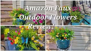 Beautiful Fake Flowers |  Affordable Garden Decor Ideas 🌼