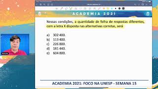 UNESP - SEMANA 15 (M2) - Rui Lima - Análise Combinatória (Permutações com repetição)