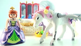 Playmobil Pegasus with Princess & Vanity Station 5144 - Flying Horse Princess set - Princess toys