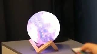 An amazing Colour changing moon lamp🌕.