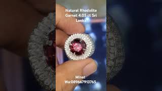 Natural Rhodolite Garnet 4.05 ct Sri Lanka idr 3,2 nego #batumulia #stone #permata #garnet #forsale