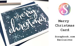 Merry Christmas Card for Scrapbook com