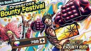 INVOCATION RECRUTEMENT LUFFY G4 & DOFLAMINGO +750 DIAMANTS ! One Piece Bounty Rush OPBR FR