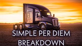 PER DIEM PAY | TRUCKING ANSWERS