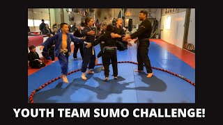 Youth BJJ class Team challenge… SUMO!