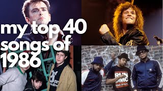 My Top 40 Songs Of 1986