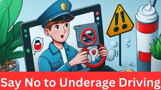 Don't Risk It! The Deadly Consequences Of Underage Driving #trafficrules