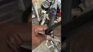 Installing Bar End mirror for the Royal Enfield Interceptor 650