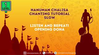 Hanuman Chalisa Chanting Tutorial Level 1 (Slow) - Opening Doha