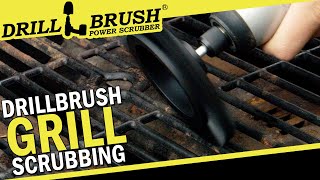 Grill Cleaning with a Drillbrush Power Scrubber! #shorts