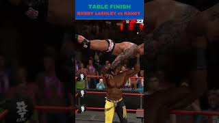 WWE Table Finish - Bobby Lashley vs Randy Ortan #wwe #shorts #wwe2k23