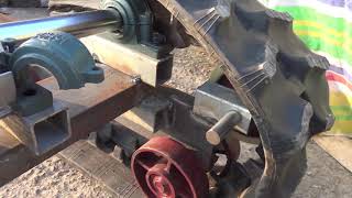 homemade tracked vehicle part 3, the wheels