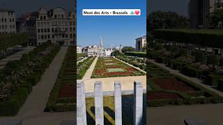 Mont des Arts - Brussels, Belgium 🇧🇪❤️🇱🇰 #brussels #belgium #urbangarden