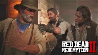 Red Dead Redemption 2 - Джон, Дядюшка и Чарльз напиваются