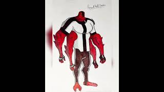 four Arms #trending #viral #art #artwork #shorts #viralart #fourarms #ben10 #hemu