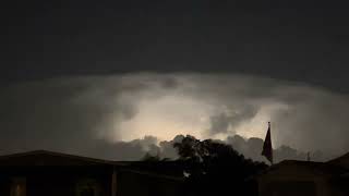 Unbelievable lightning show over Lakeland Florida