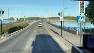 Scania R490 approaching Vaasa port 10.06.2018