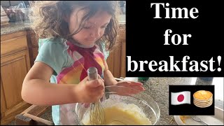 🇯🇵Japanese Pancakes🥞Cooking with the kids!👩🏻‍🍳