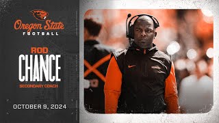 Oregon State Football Interview: Rod Chance (10/9/24)