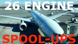 26 AWESOME Engine Spool-Up's & a Rejected Takeoff!