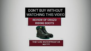 Cheapest riding boots- Review of Orazo riding boots- Best riding boots- Under budget riding boots